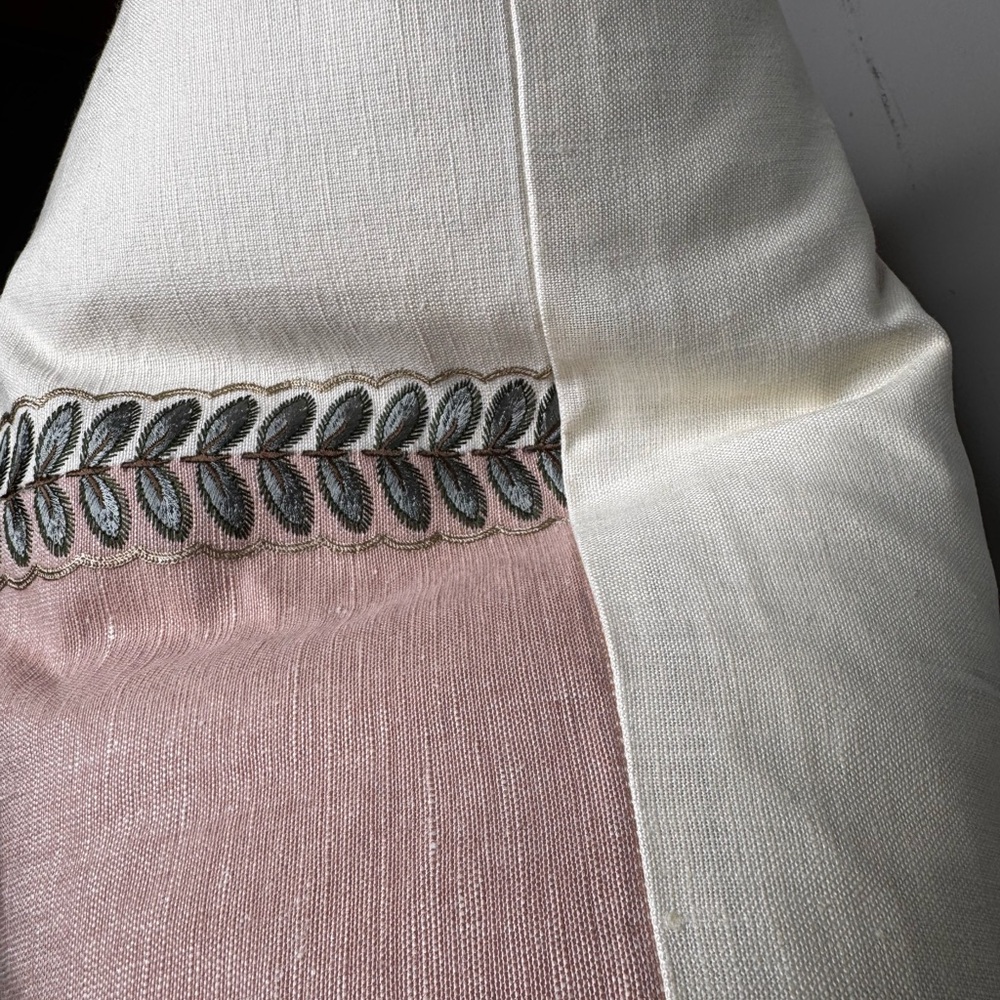 2 Pink and White Decorative Pillow - Picture 5 of 6